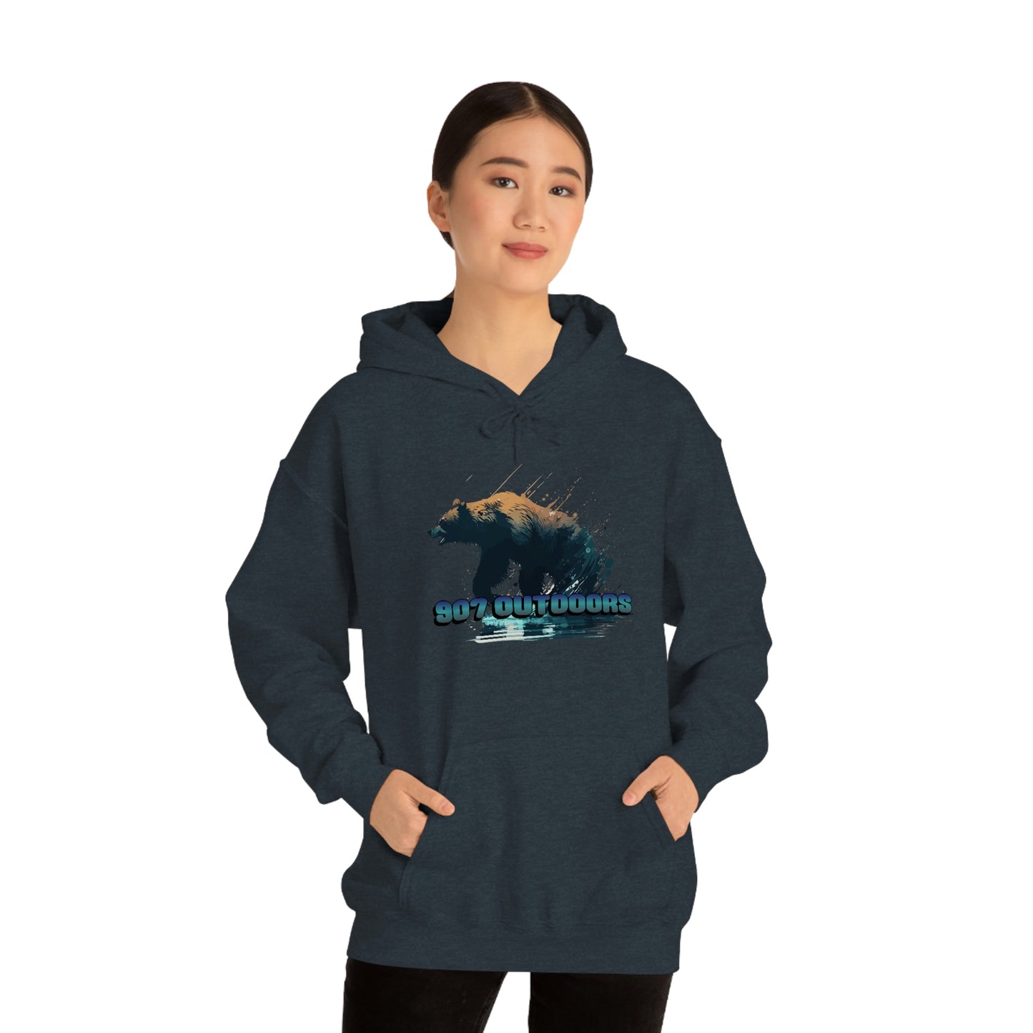 River Bear Unisex Heavy Blend™ Hooded Sweatshirt