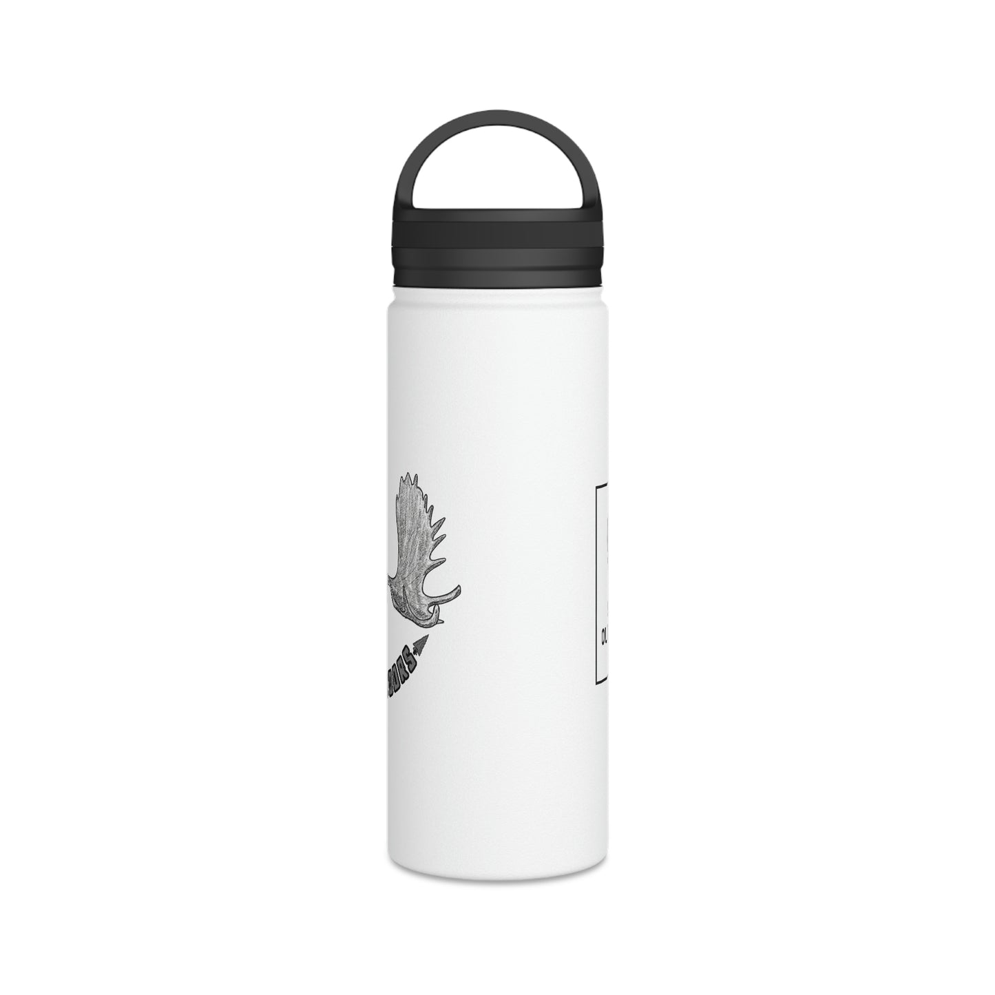 Moose Stainless Steel Water Bottle, Handle Lid - 907Outdoors