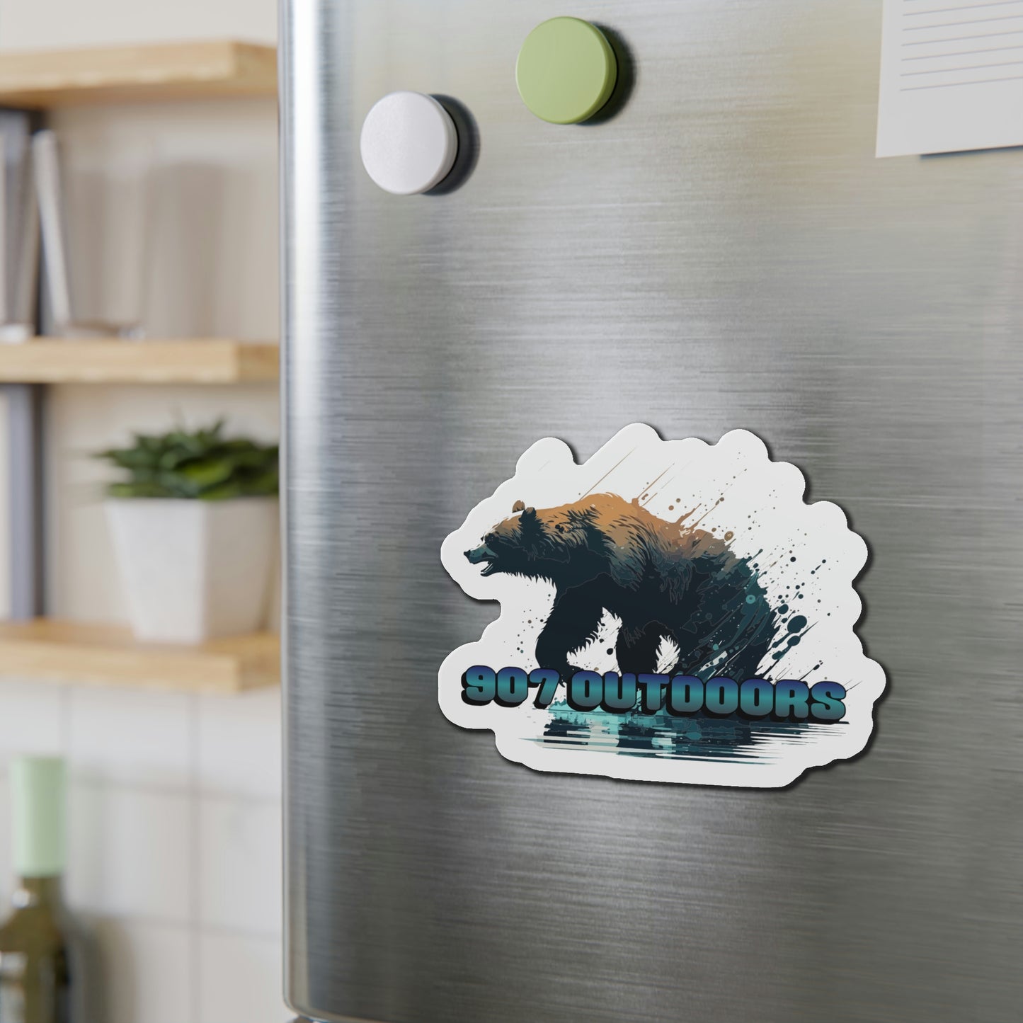 River Bear Die-Cut Magnets - 907Outdoors