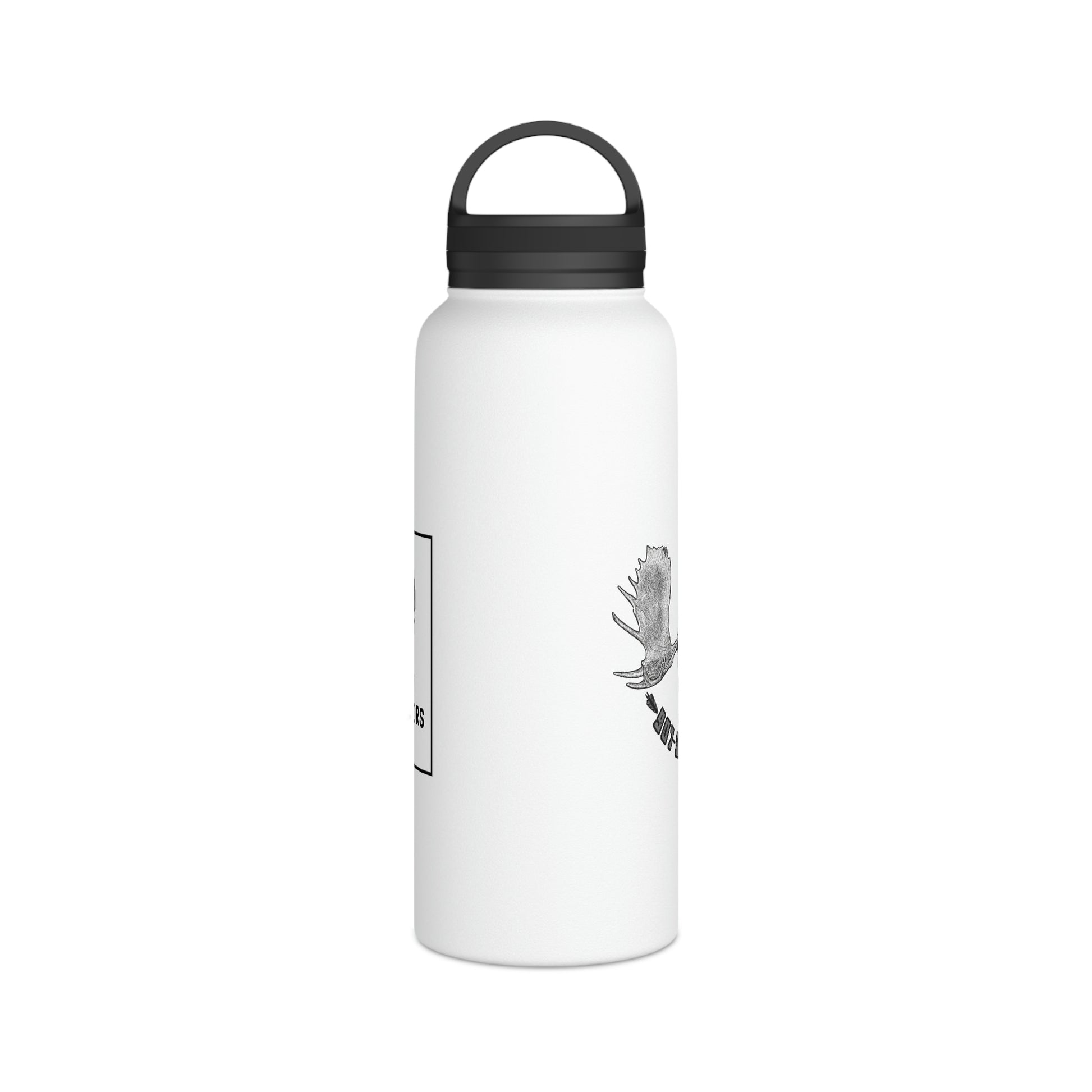 Moose Stainless Steel Water Bottle, Handle Lid - 907Outdoors