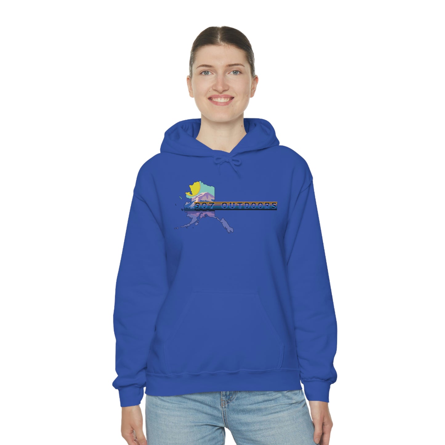 Retro Unisex Heavy Blend™ Hooded Sweatshirt