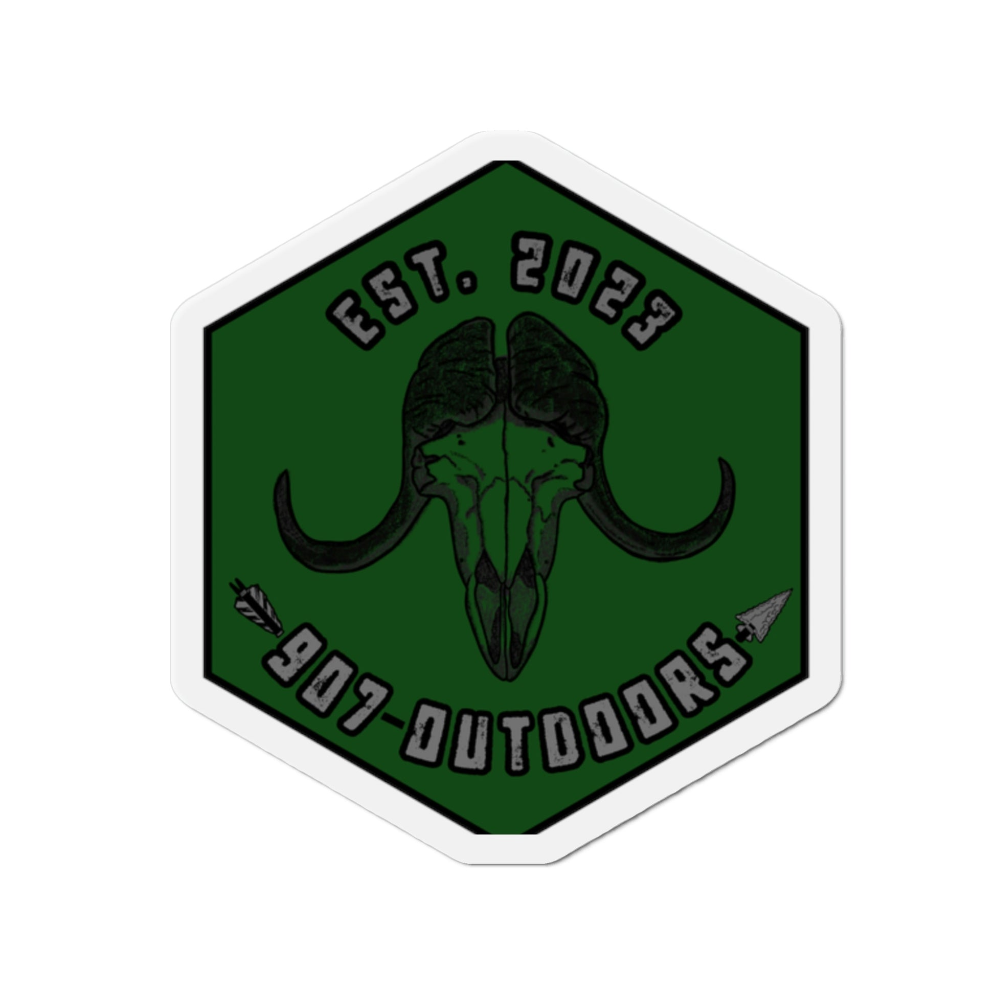 Musk ox green Die-Cut Magnets - 907Outdoors