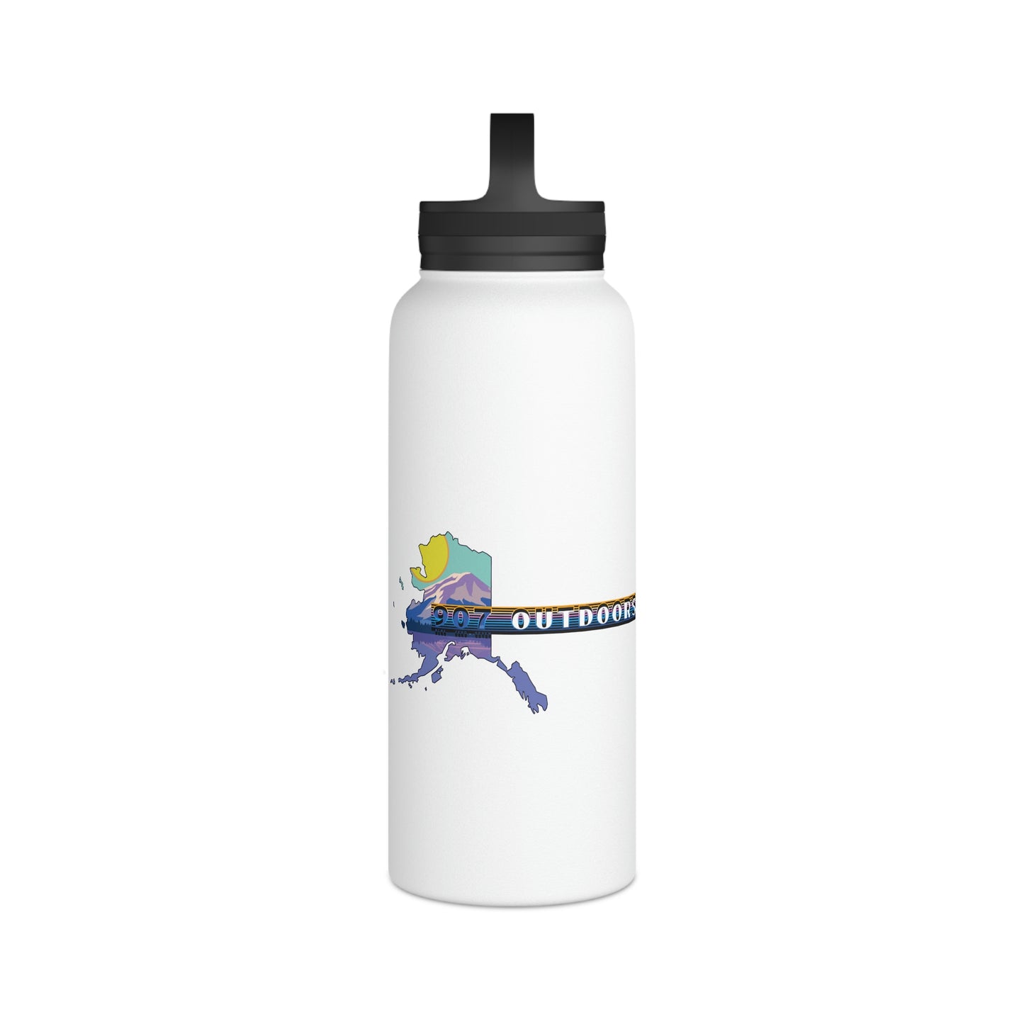 Retro Stainless Steel Water Bottle, Handle Lid - 907Outdoors