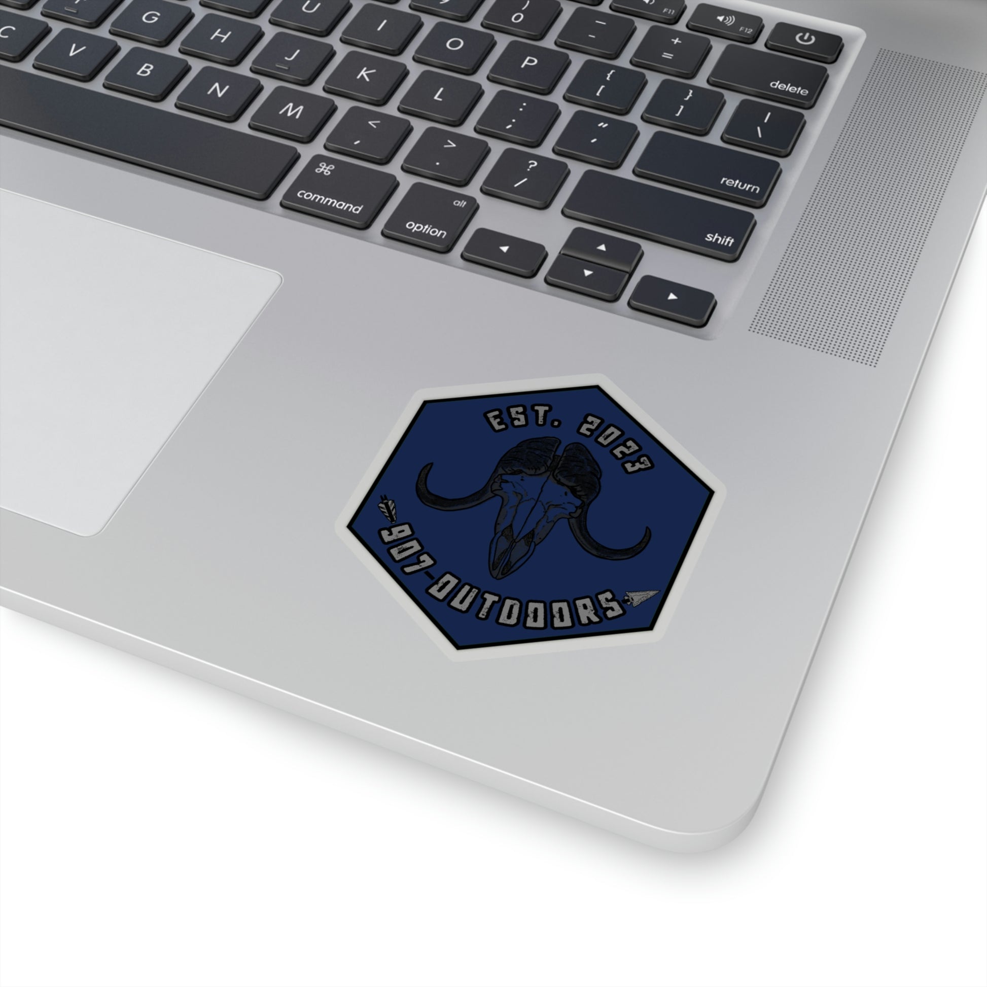 Musk ox blue Kiss-Cut Stickers - 907Outdoors